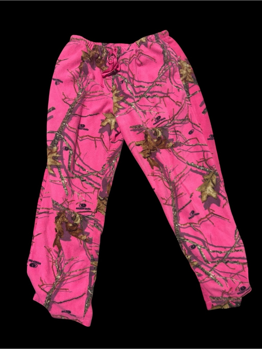 Mossy Oak Pink Camo Fleece Pants